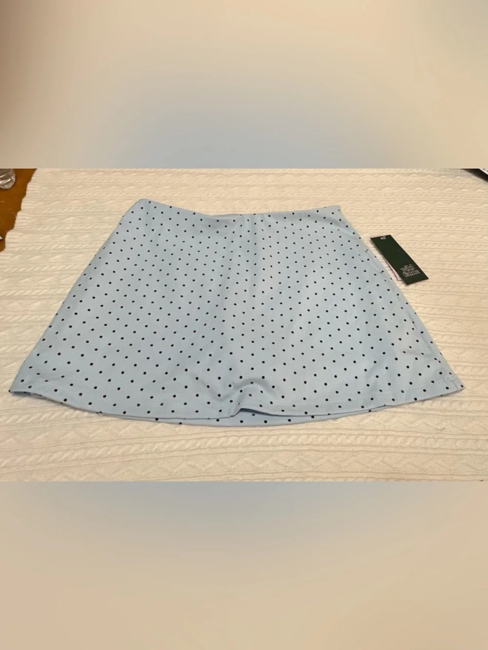 Women’s Light Blue Polka Dot Shorts